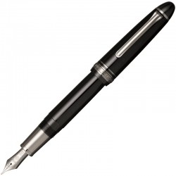 Sailor 1911 21K Large Fountain Pen-Black Luster & Black Ion Plated
