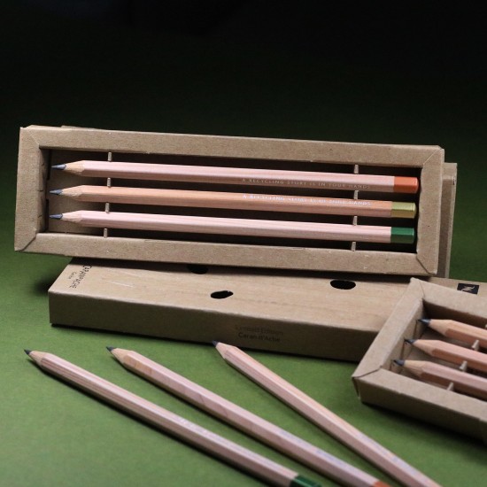 Caran d'Ache x NESPRESSO Set of 3 graphite pencils Limited Edition 5th Edition