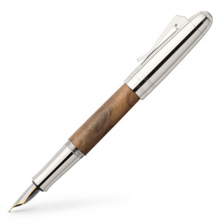 Graf Von Faber-Castell Magnum Walnut Fountain Pen Walnut Stylo Plume Fine (F)