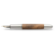 Graf Von Faber-Castell Magnum Walnut Fountain Pen Walnut Stylo Plume Fine (F)