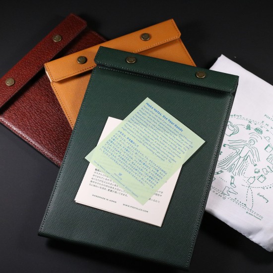 Postalco All Leather Snap Pad A5 Crossgrain Leather