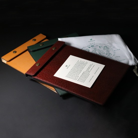 Postalco All Leather Snap Pad A5 Crossgrain Leather