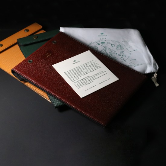Postalco All Leather Snap Pad A5 Crossgrain Leather