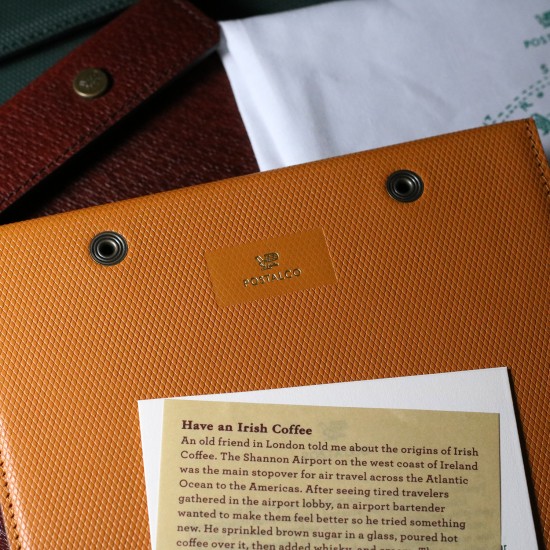 Postalco All Leather Snap Pad A5 Crossgrain Leather