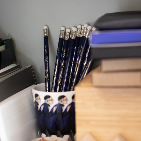 Uni mitsubishi erasable color pencil prussian blue