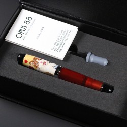 Opus 88 Mini Pocket Wine Cat Fountain Pen 