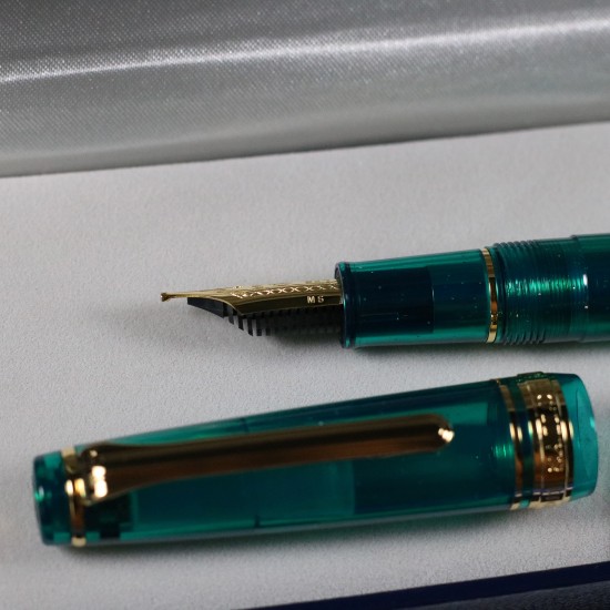Sailor Professional Gear Slim Fountain Pen Blue Green Nebula Special Edition-MS Nib