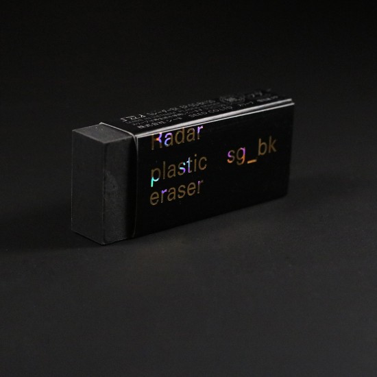 SEED X GRAPH Radar Plastic Eraser Black Color SG-BK